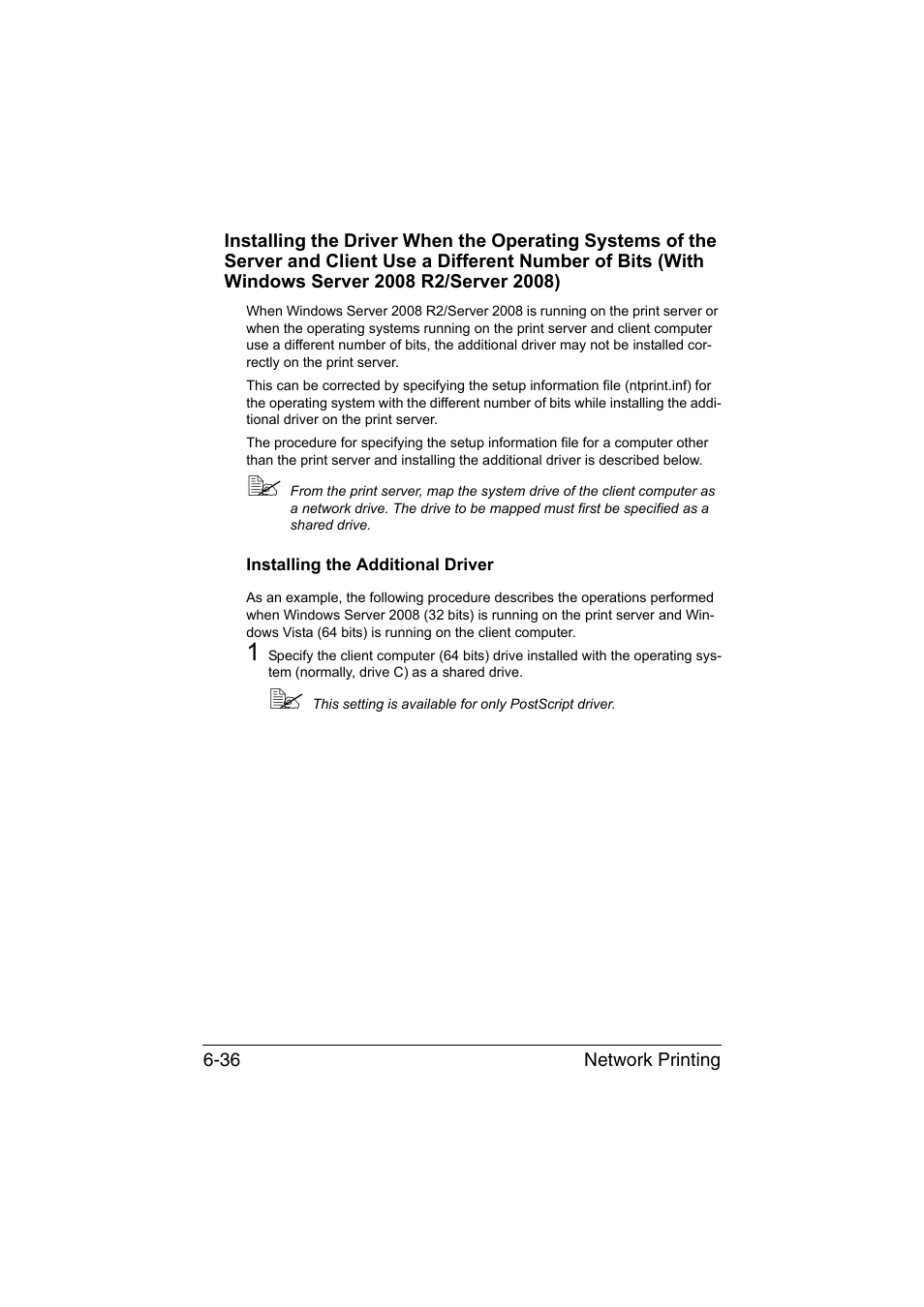 Installing the additional driver, Installing the additional driver -36 | Konica Minolta magicolor 4750EN-4750DN User Manual | Page 215 / 409