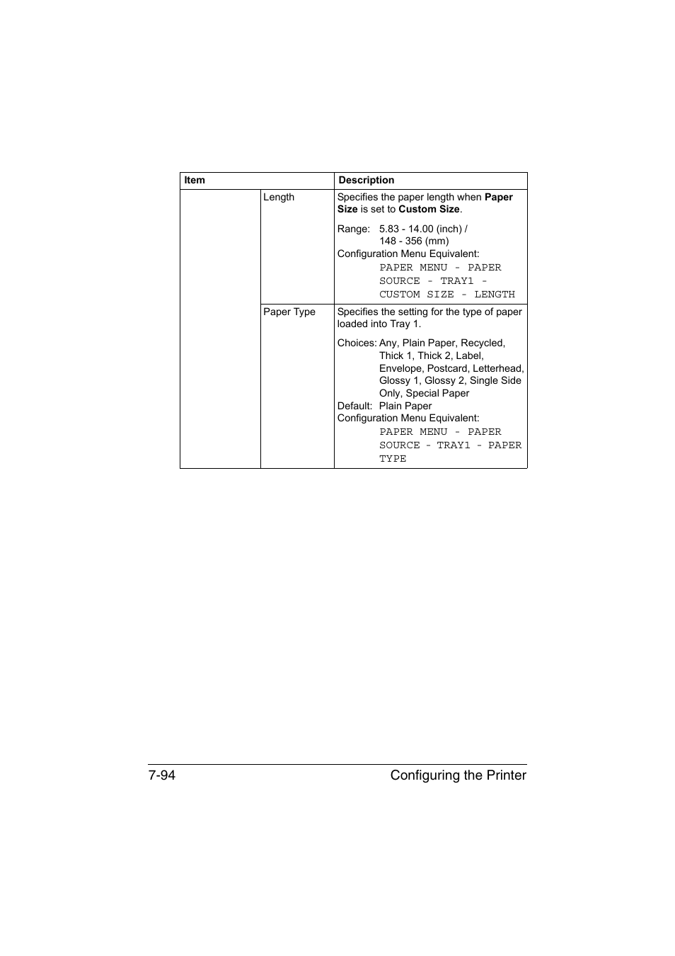 Configuring the printer 7-94 | Konica Minolta magicolor 4750EN-4750DN User Manual | Page 313 / 409