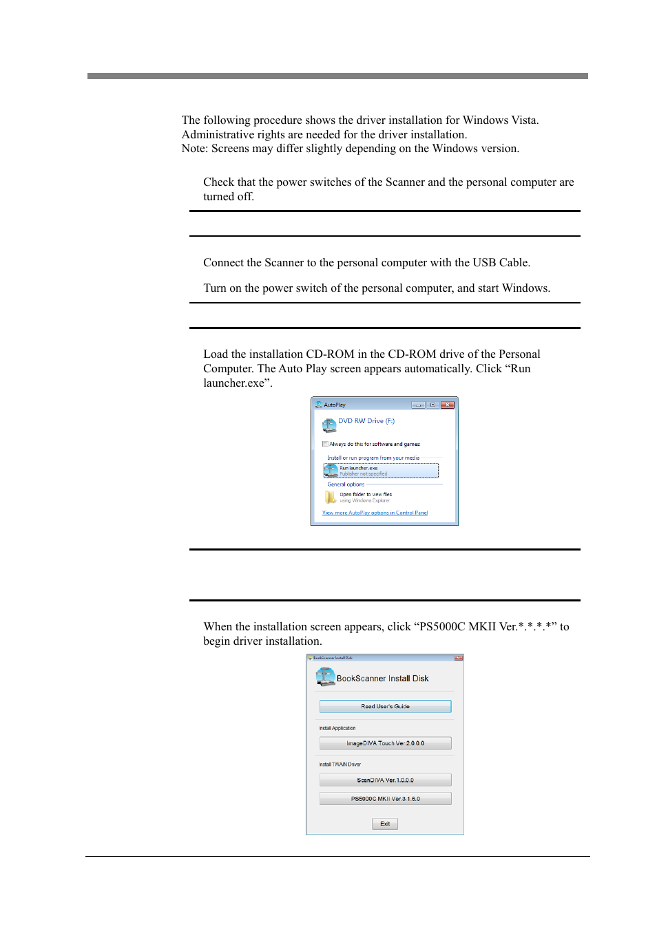 3 installation procedure | Konica Minolta PS5000C MKII User Manual | Page 29 / 94