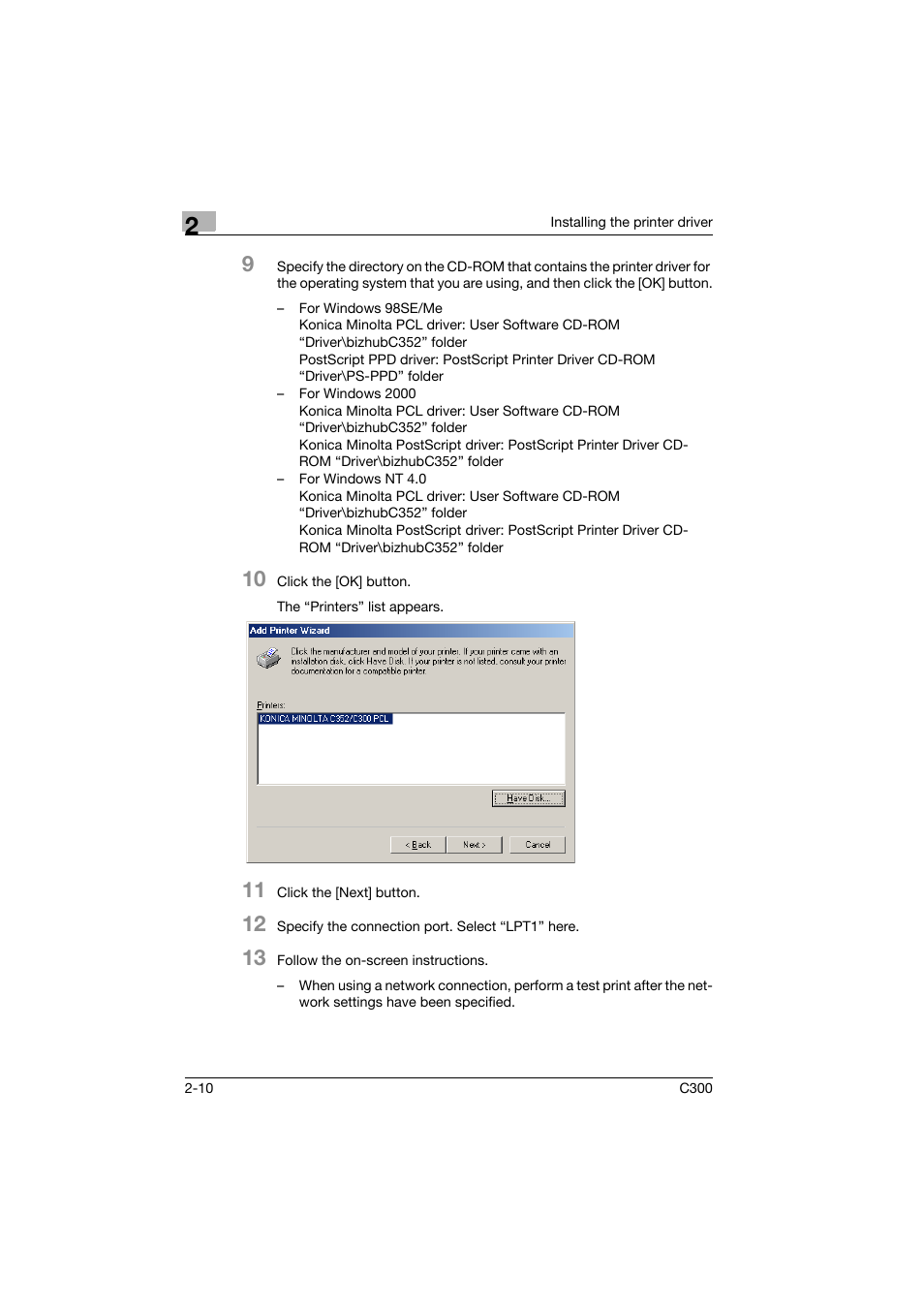 Konica Minolta bizhub C300 User Manual | Page 33 / 96