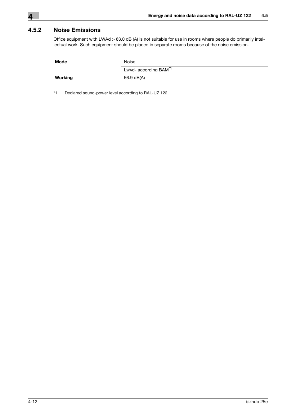 2 noise emissions, Noise emissions -12 | Konica Minolta bizhub 25e User Manual | Page 66 / 70