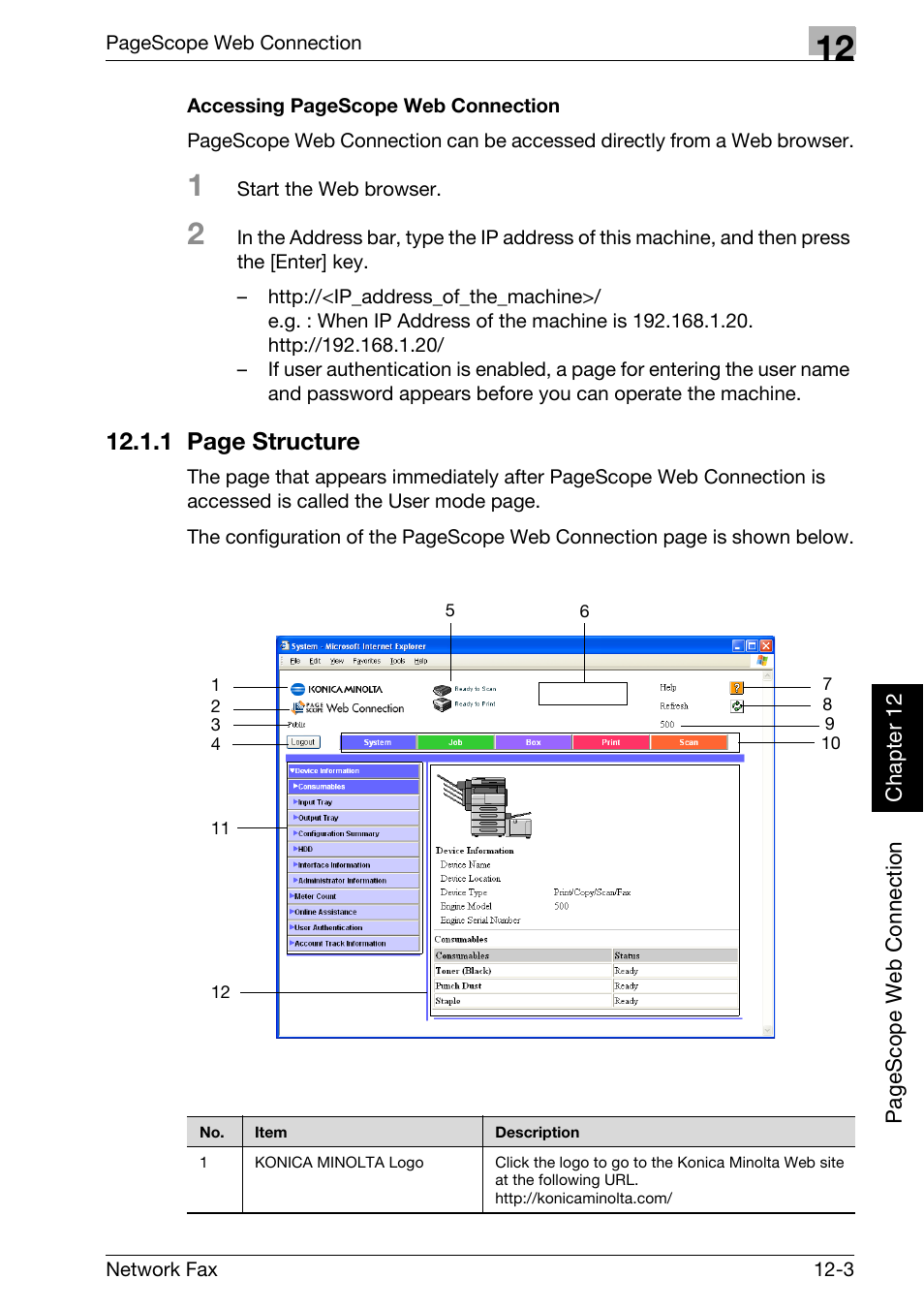 1 page structure | Konica Minolta bizhub 500 User Manual | Page 282 / 334