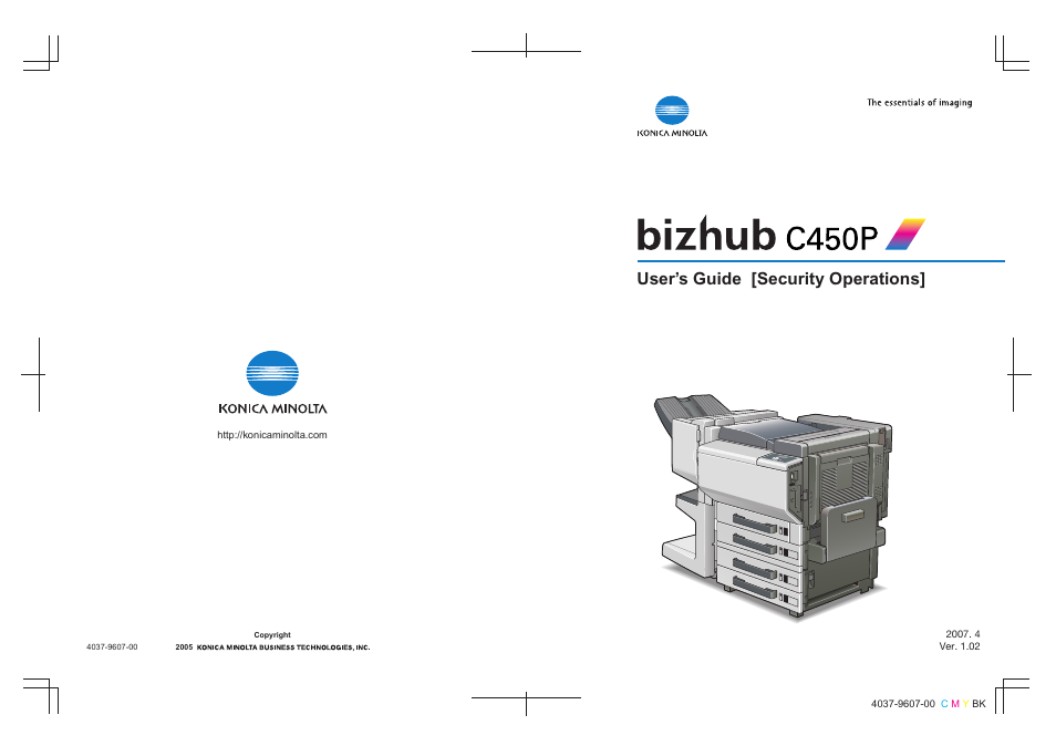 Konica Minolta bizhub C450P User Manual | 108 pages