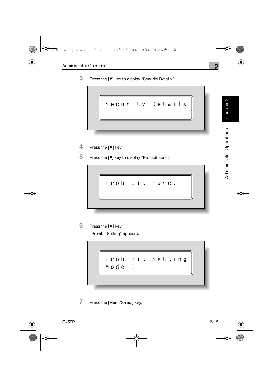 Konica Minolta bizhub C450P User Manual | Page 32 / 108