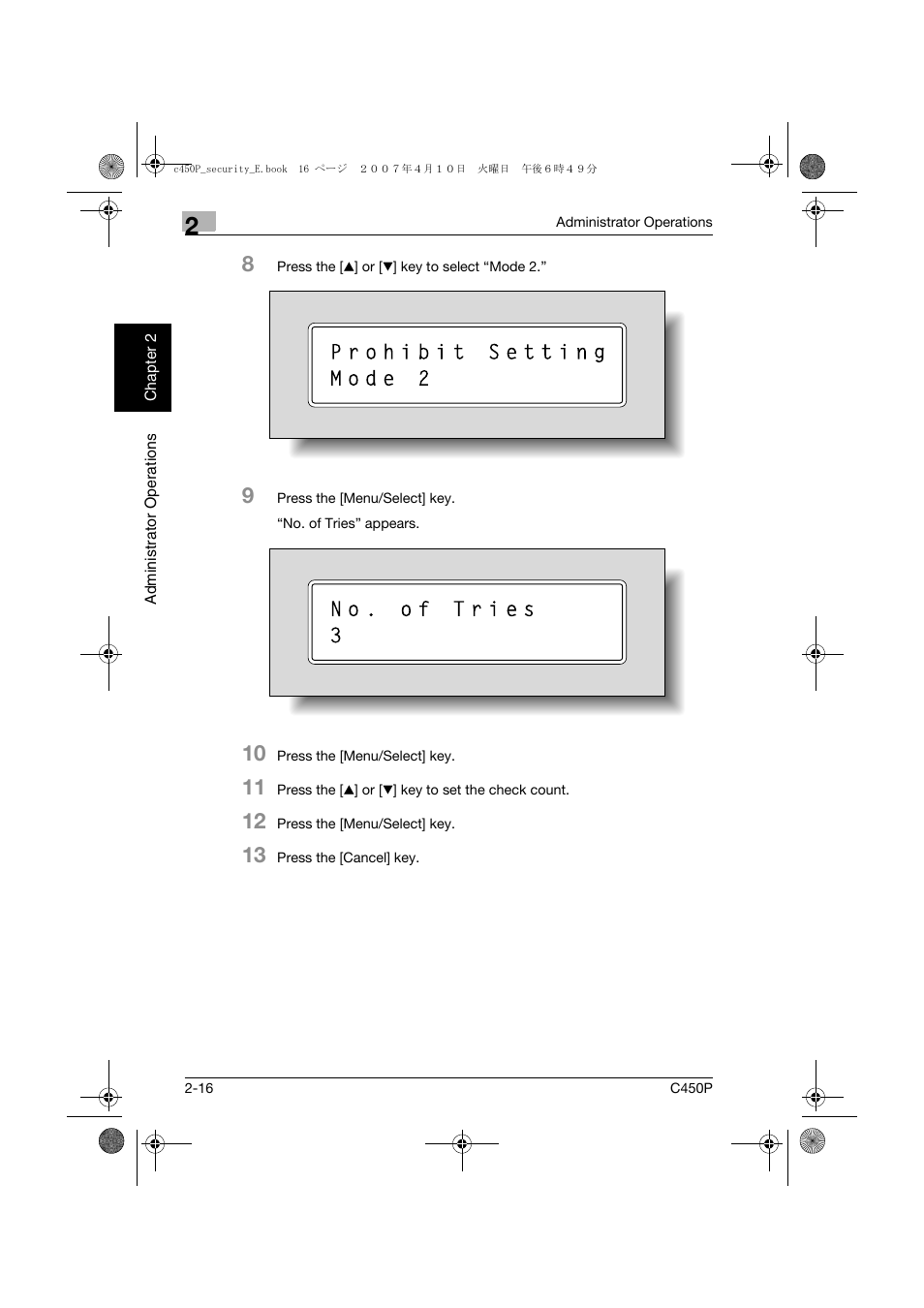 Konica Minolta bizhub C450P User Manual | Page 33 / 108