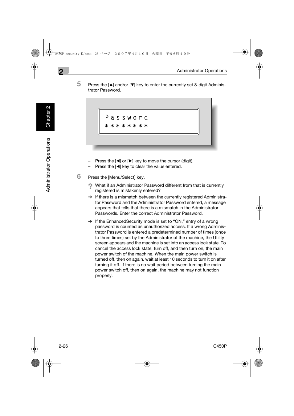 Konica Minolta bizhub C450P User Manual | Page 43 / 108