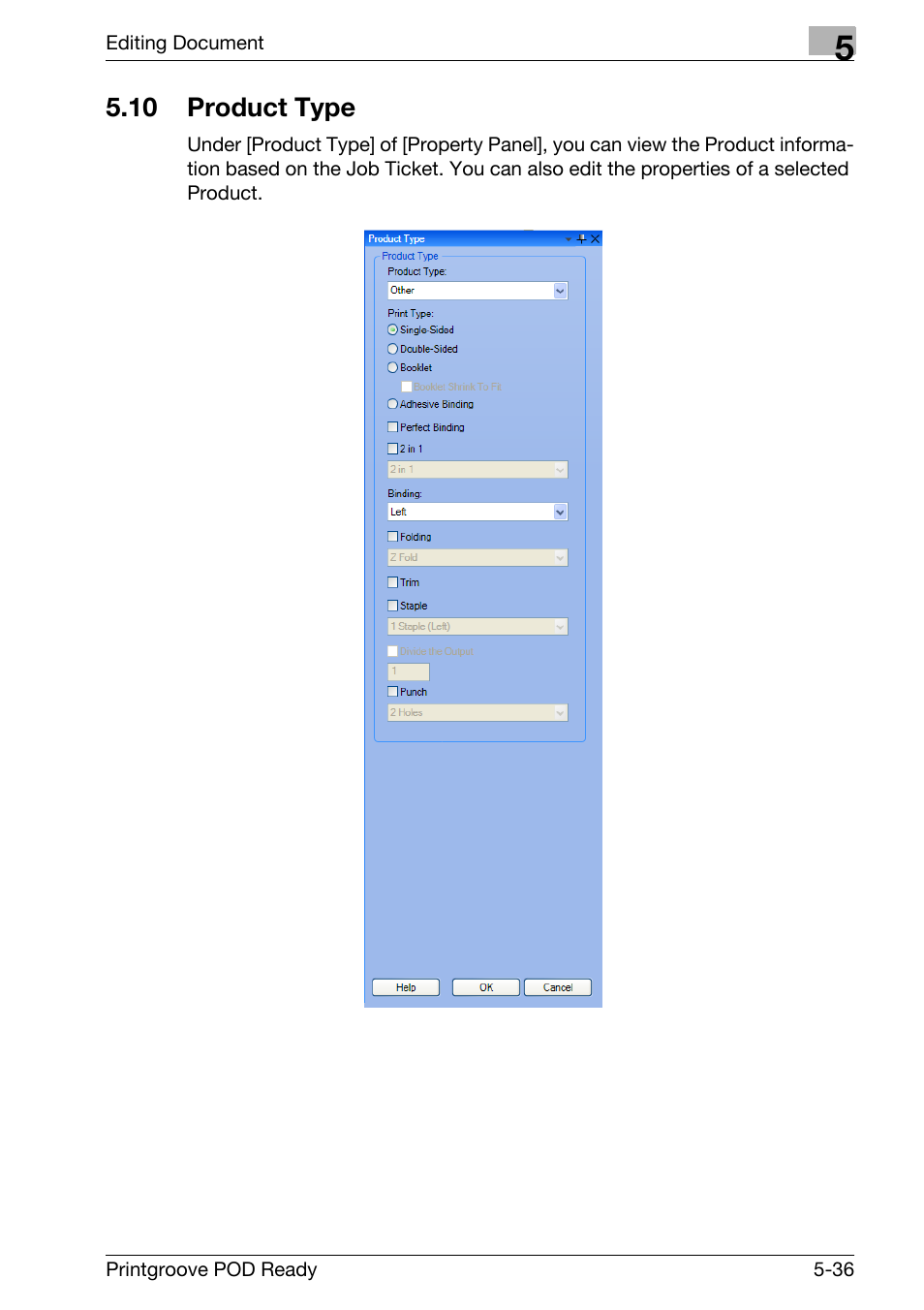 10 product type, Product type -36 | Konica Minolta Printgroove User Manual | Page 154 / 239