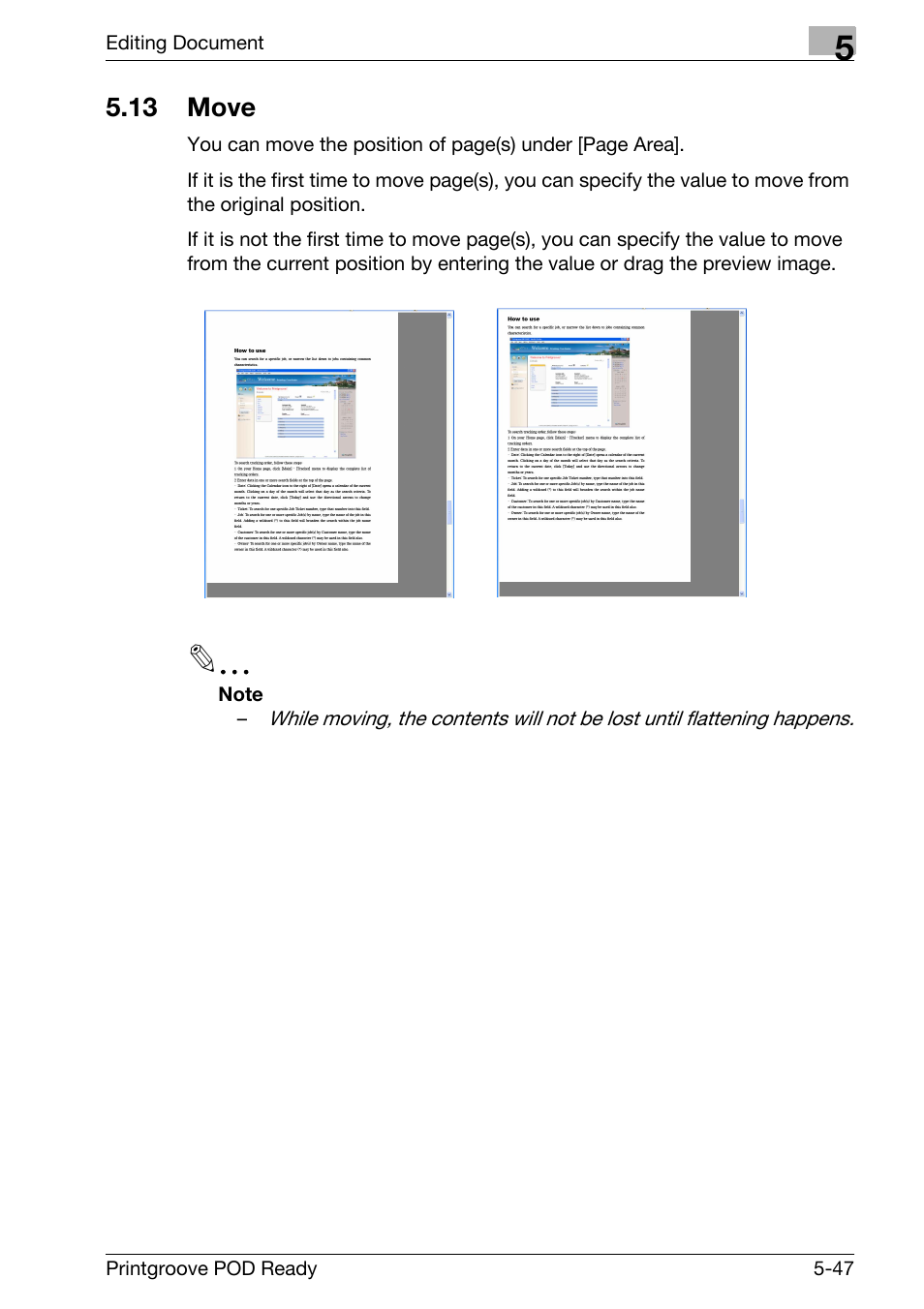 13 move, Move -47 | Konica Minolta Printgroove User Manual | Page 165 / 239