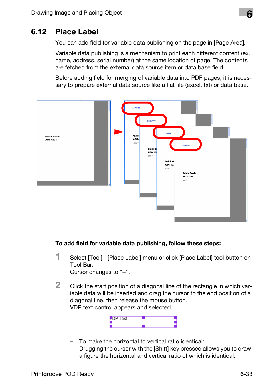 12 place label, Place label -33 | Konica Minolta Printgroove User Manual | Page 213 / 239