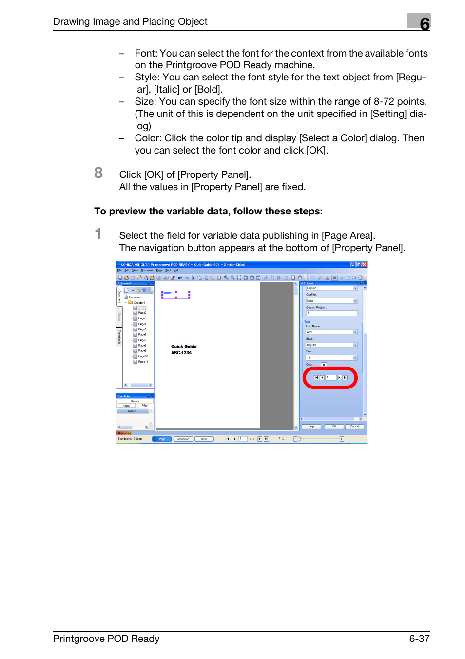 Konica Minolta Printgroove User Manual | Page 217 / 239