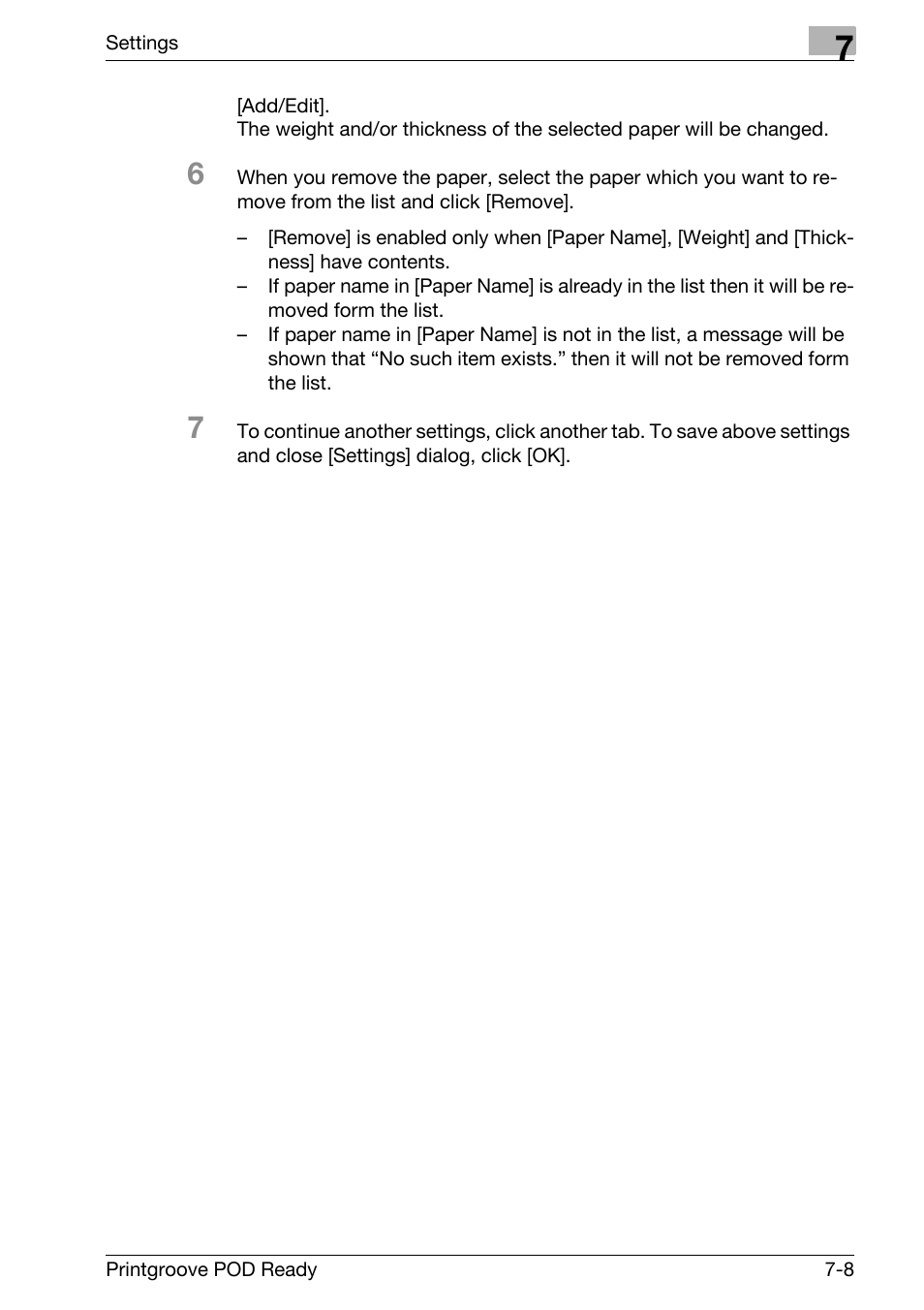 Konica Minolta Printgroove User Manual | Page 231 / 239