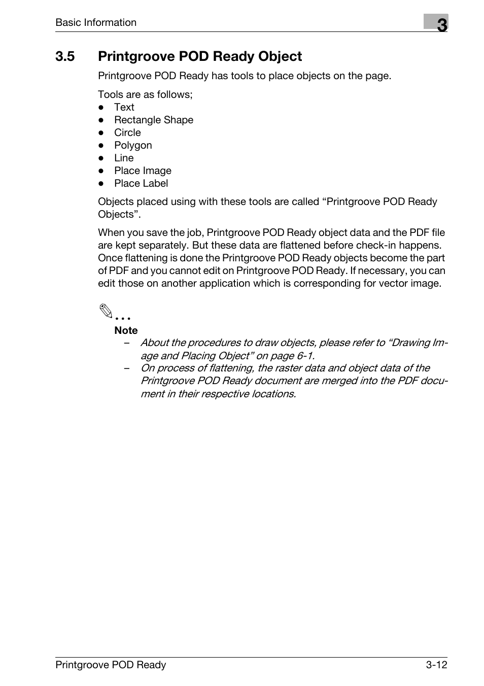 5 printgroove pod ready object, Printgroove pod ready object -12 | Konica Minolta Printgroove User Manual | Page 33 / 239
