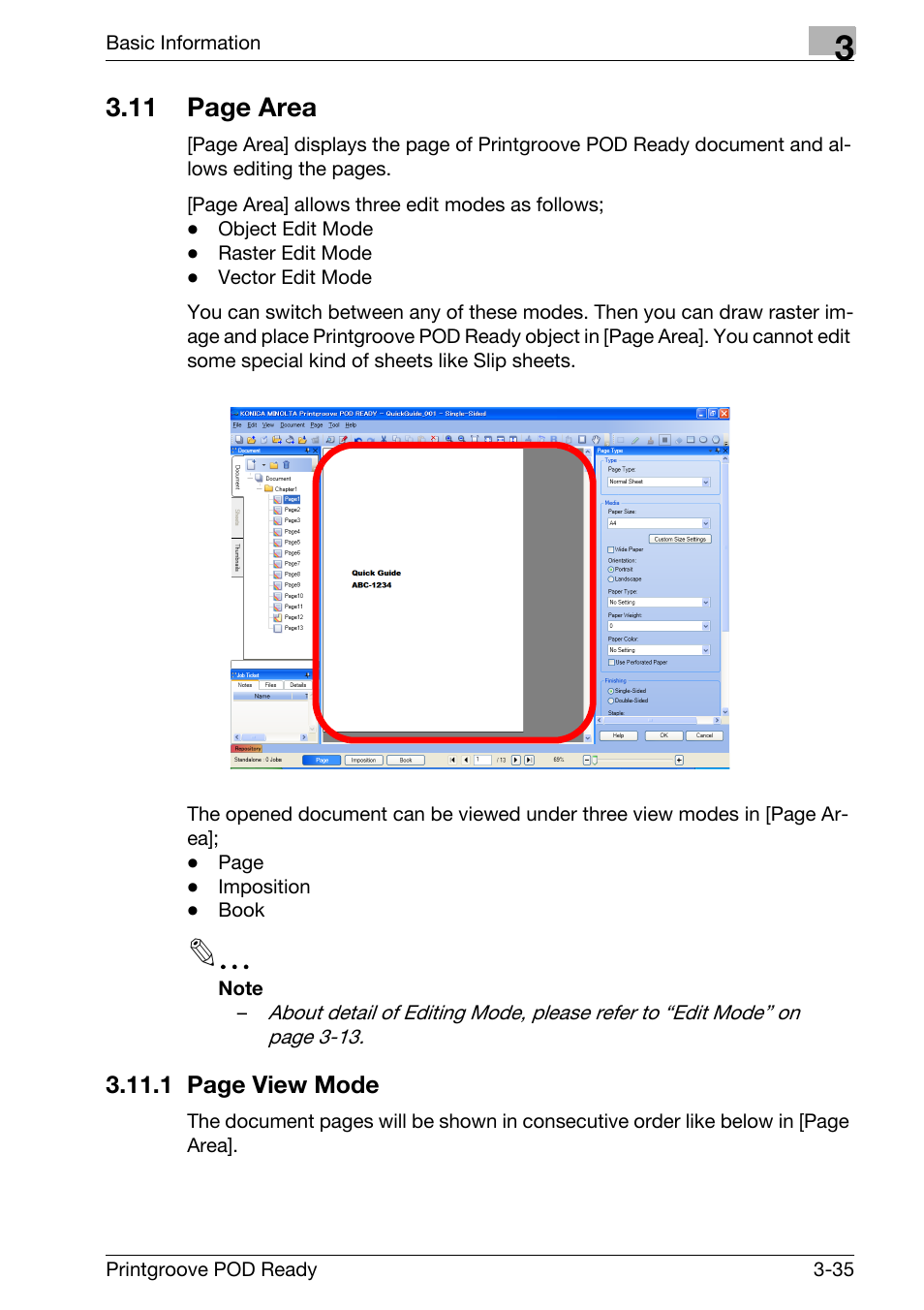 11 page area | Konica Minolta Printgroove User Manual | Page 56 / 239