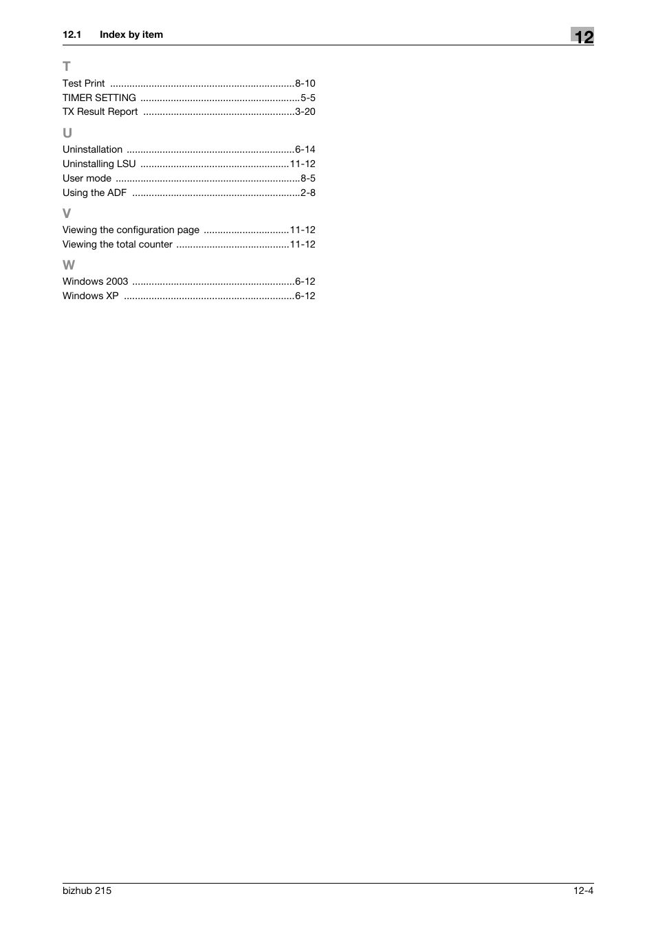 Konica Minolta Bizhub 215 User Manual | Page 163 / 166