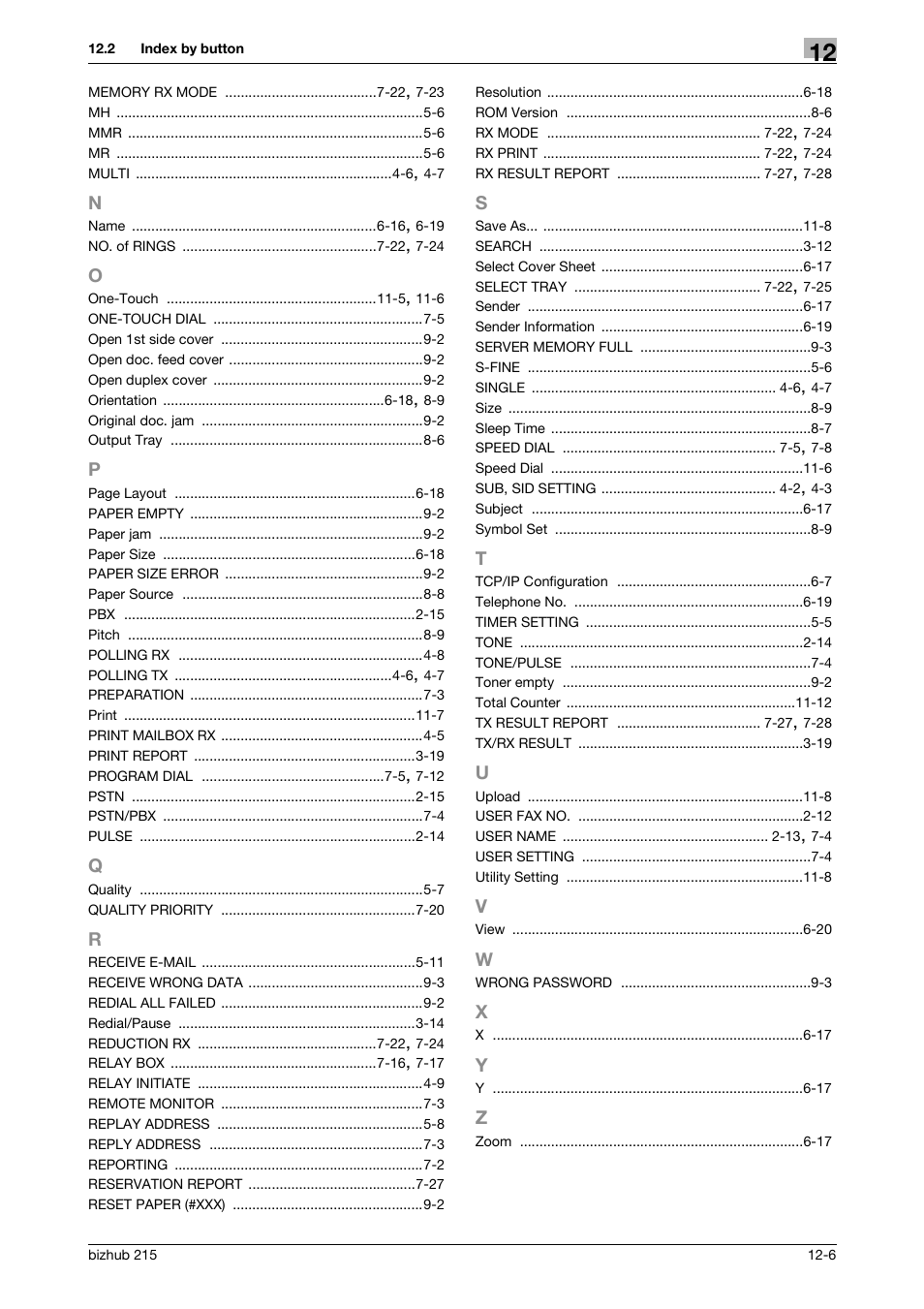 Konica Minolta Bizhub 215 User Manual | Page 165 / 166