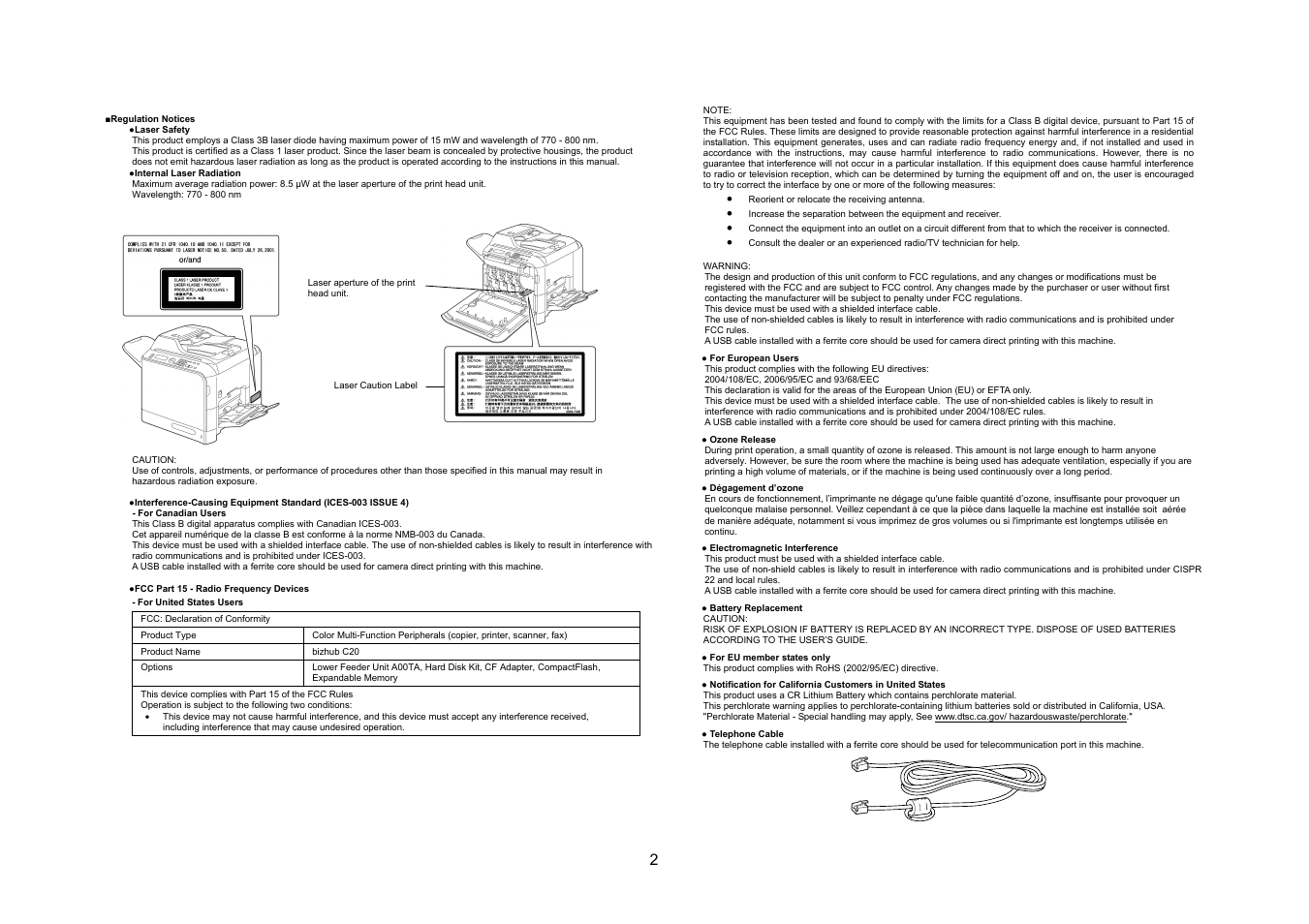 Konica Minolta bizhub C20 User Manual | Page 3 / 43