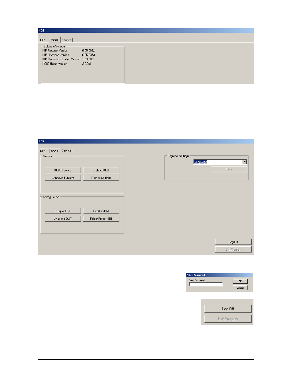 2 about tab, 3 service tab | Konica Minolta KIP Color 80 User Manual | Page 148 / 150