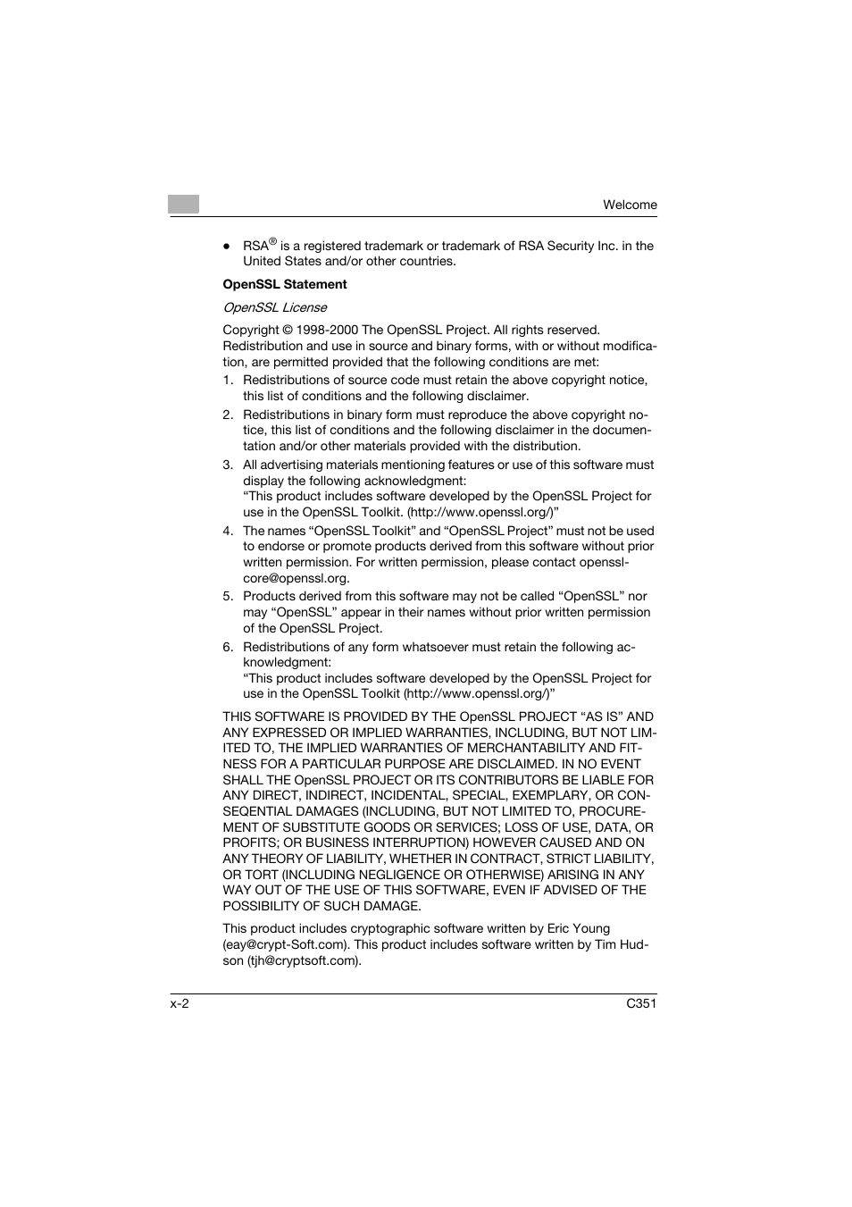 Konica Minolta BIZHUB C351 User Manual | Page 3 / 90