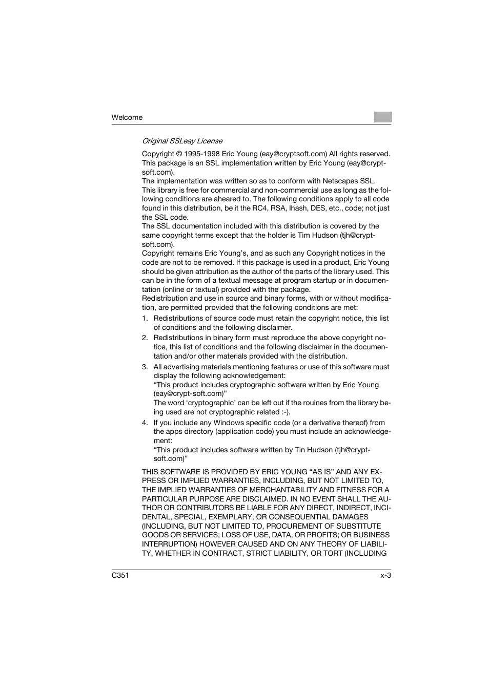 Konica Minolta BIZHUB C351 User Manual | Page 4 / 90