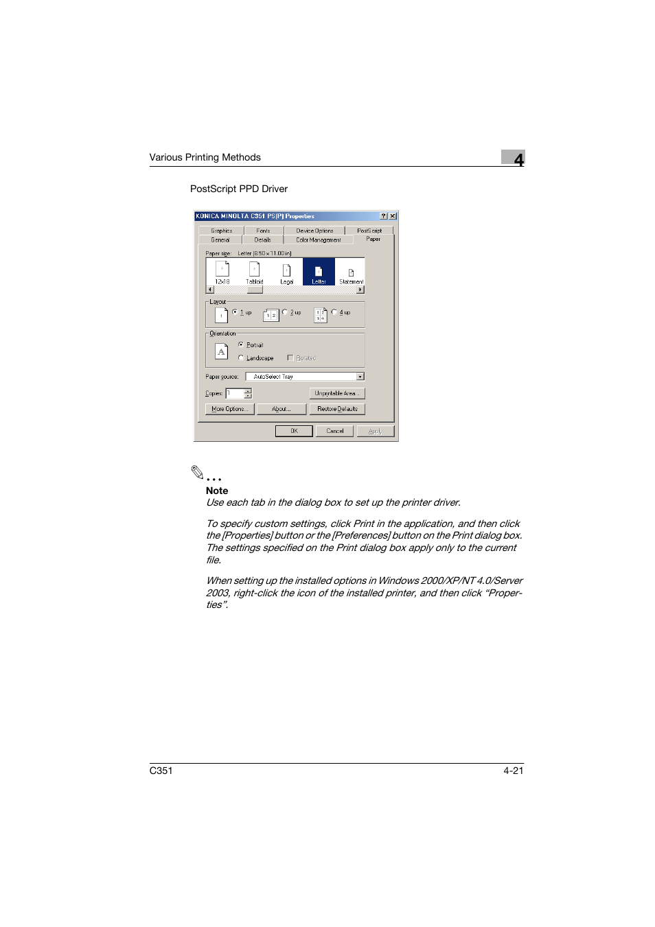 Konica Minolta BIZHUB C351 User Manual | Page 74 / 90