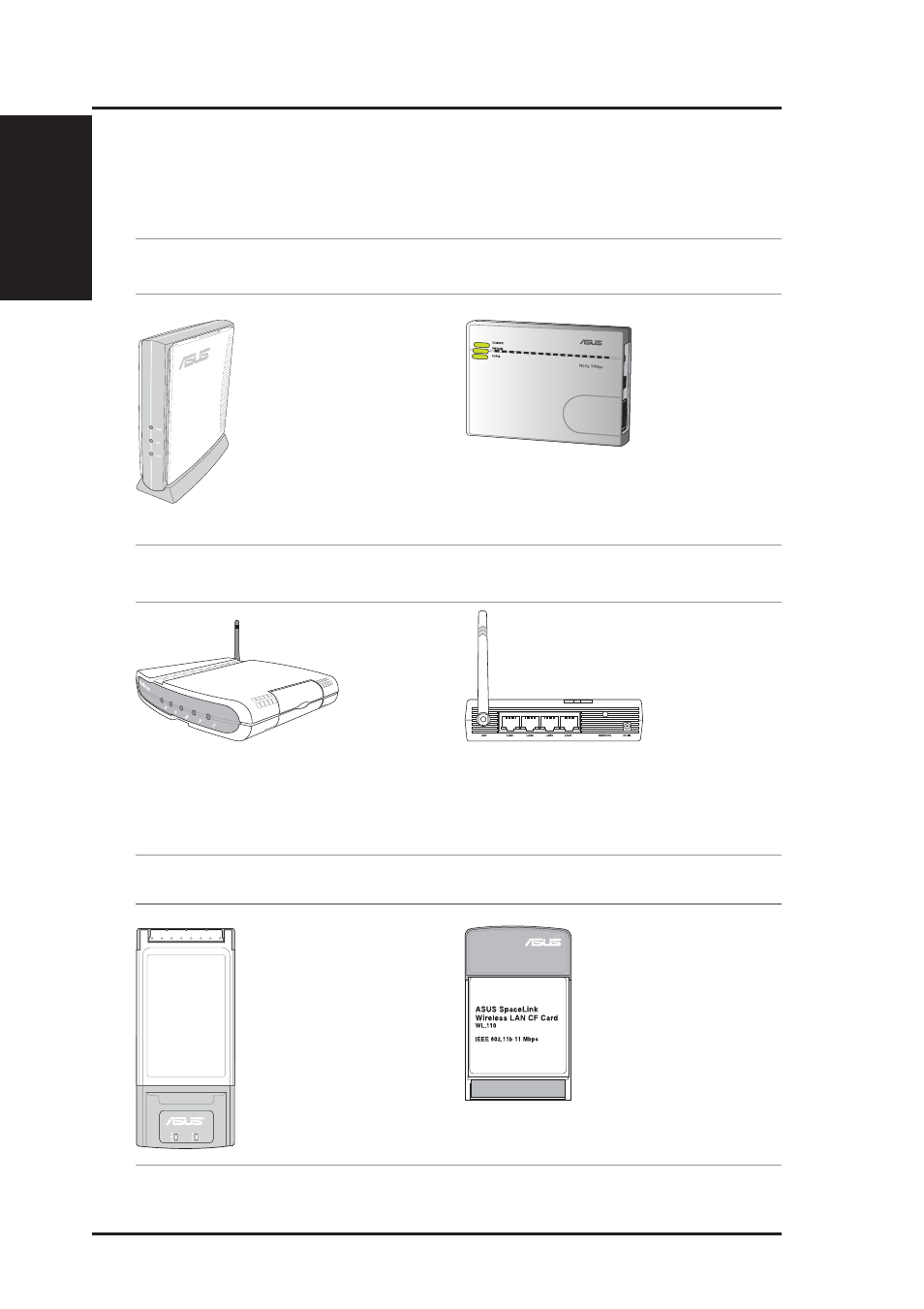 Chapter 1 - introduction, The asus wireless family | Asus WL-530g User Manual | Page 12 / 73