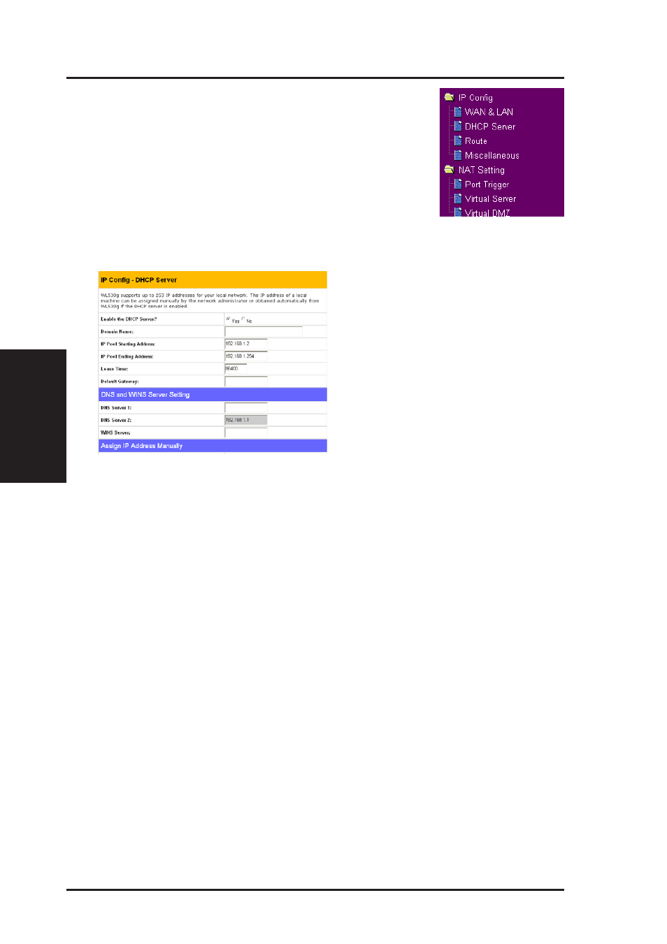 Ip config (cont.) | Asus WL-530g User Manual | Page 38 / 73