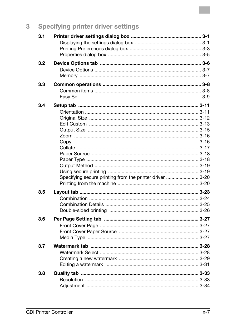 3specifying printer driver settings | Konica Minolta bizhub 181 User Manual | Page 8 / 92