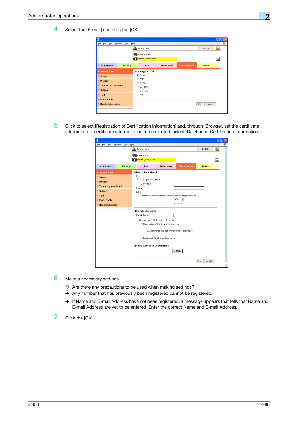 Konica Minolta bizhub C353 User Manual | Page 101 / 186