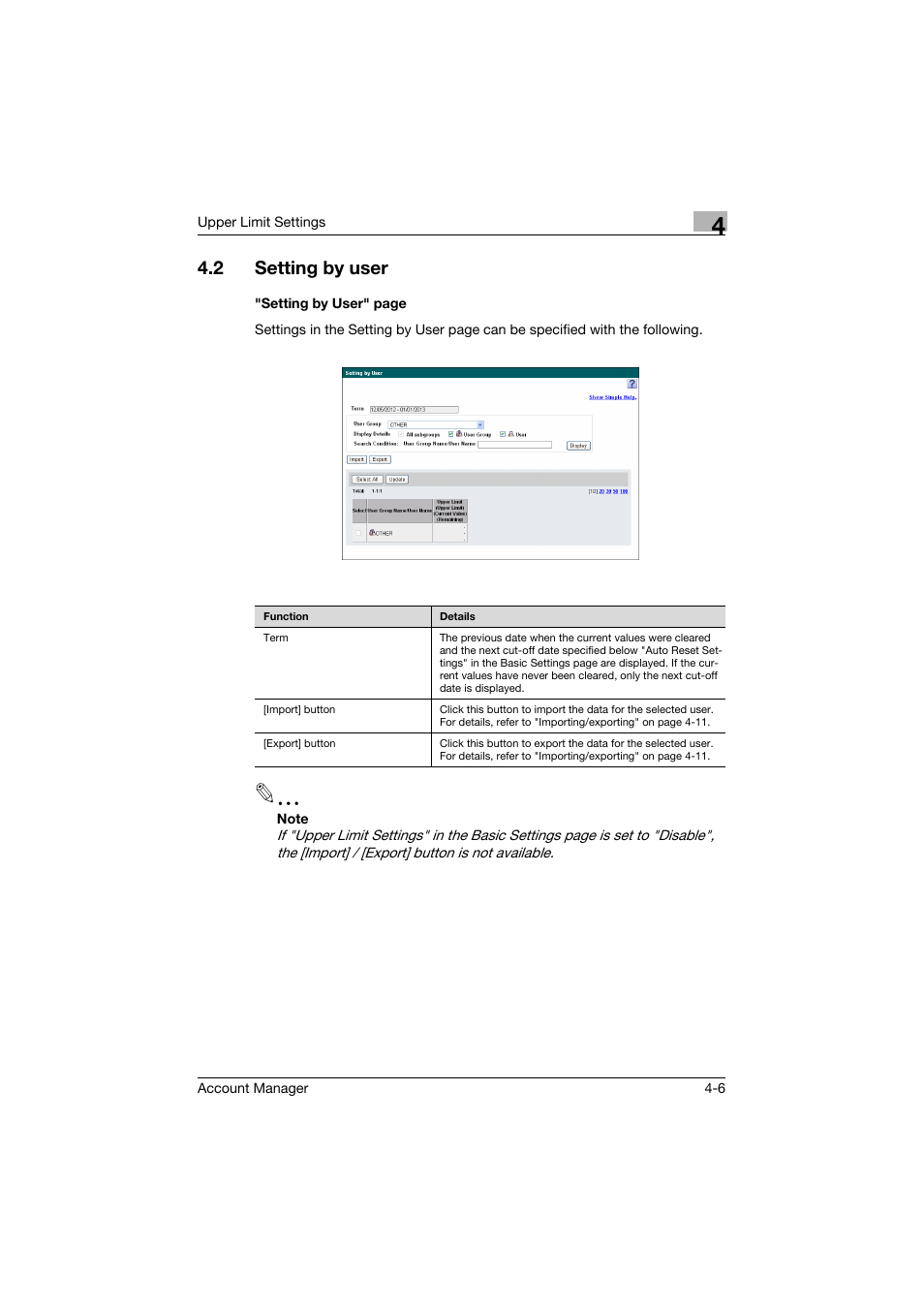 2 setting by user, Setting by user -6 | Konica Minolta PageScope Enterprise Suite User Manual | Page 14 / 39