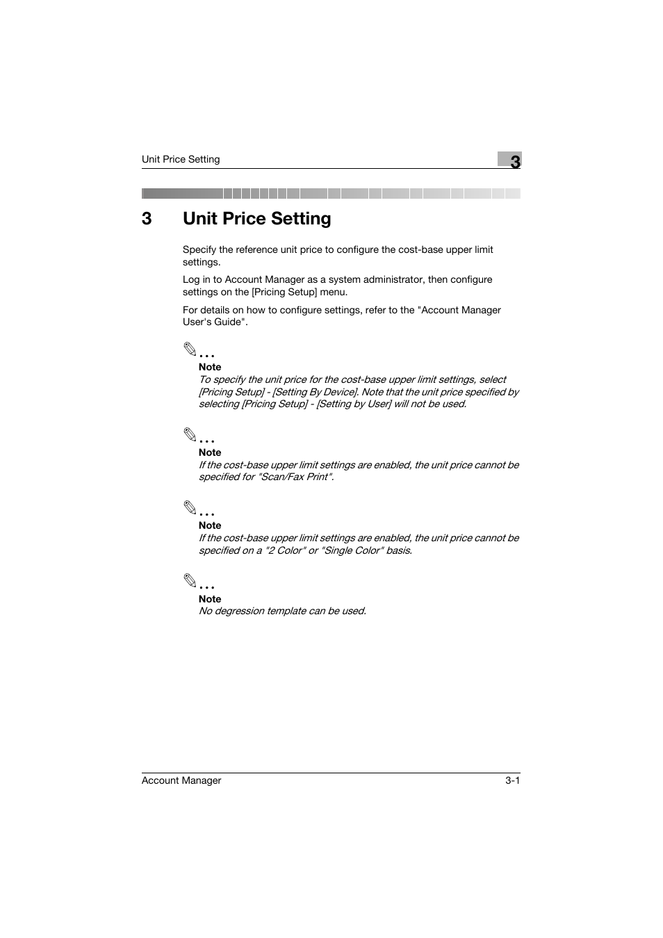 3 unit price setting, Unit price setting, 3unit price setting | Konica Minolta PageScope Enterprise Suite User Manual | Page 8 / 39