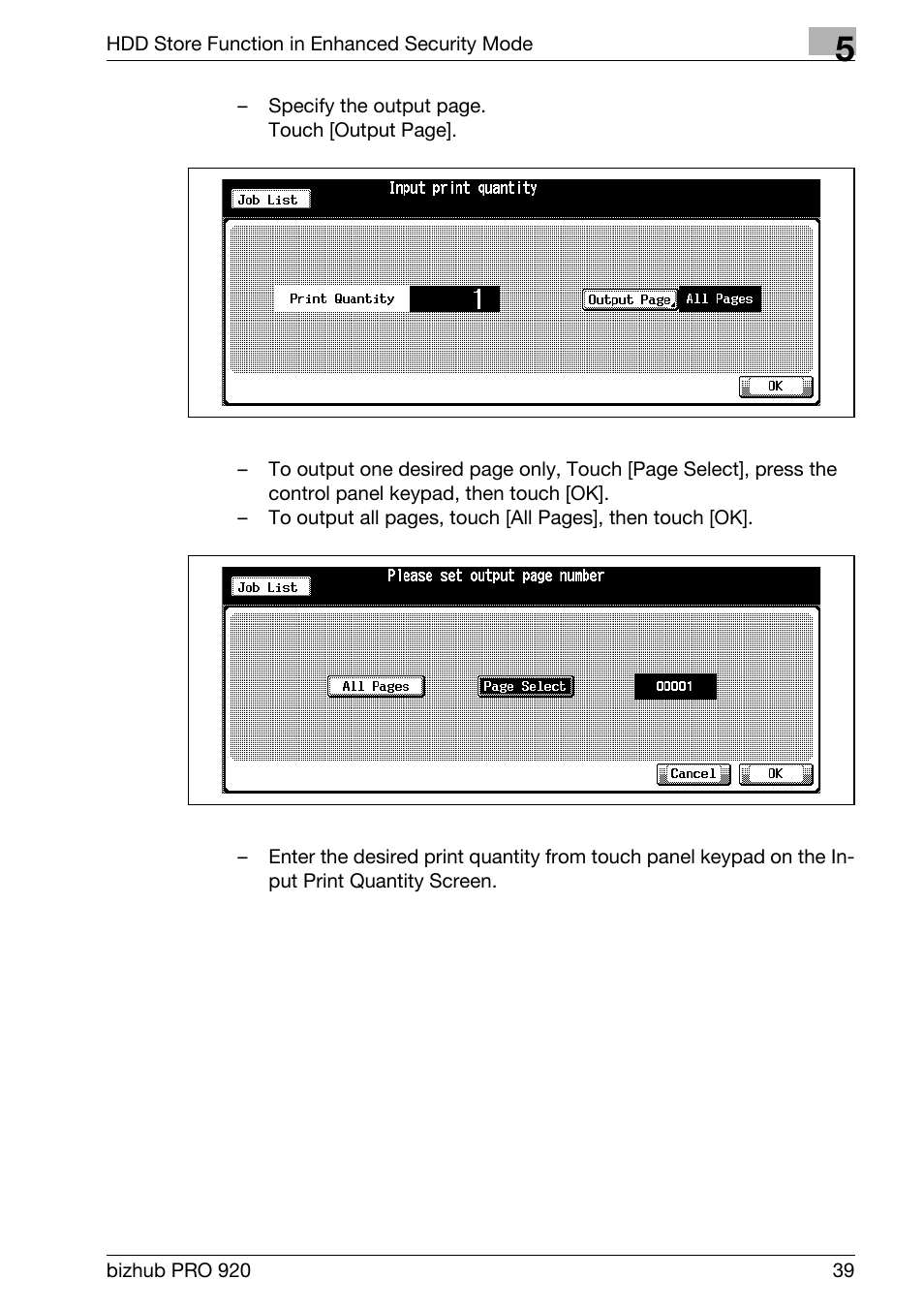 Konica Minolta bizhub PRO 920 User Manual | Page 47 / 76