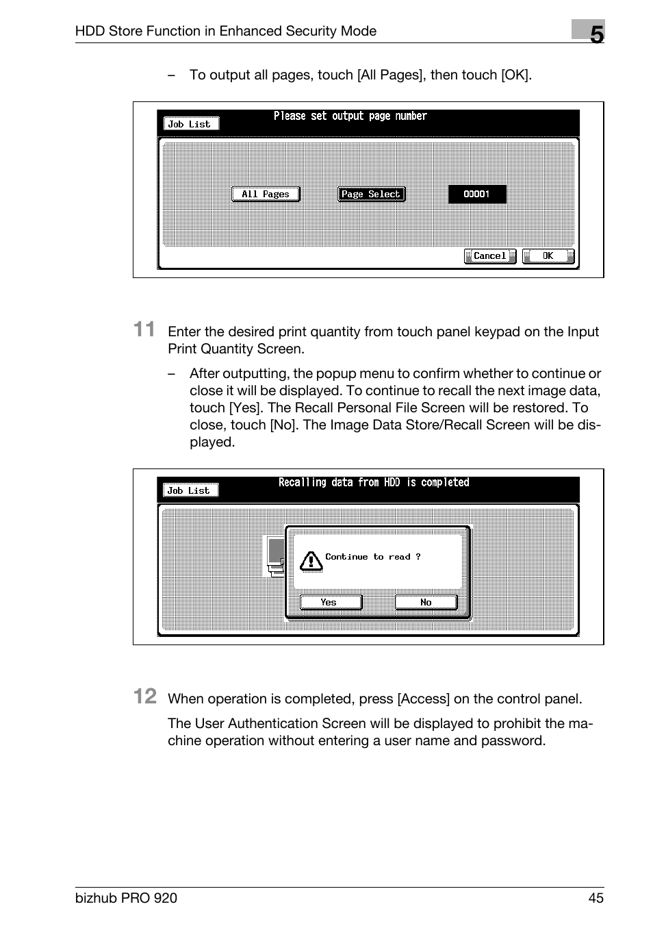 Konica Minolta bizhub PRO 920 User Manual | Page 53 / 76