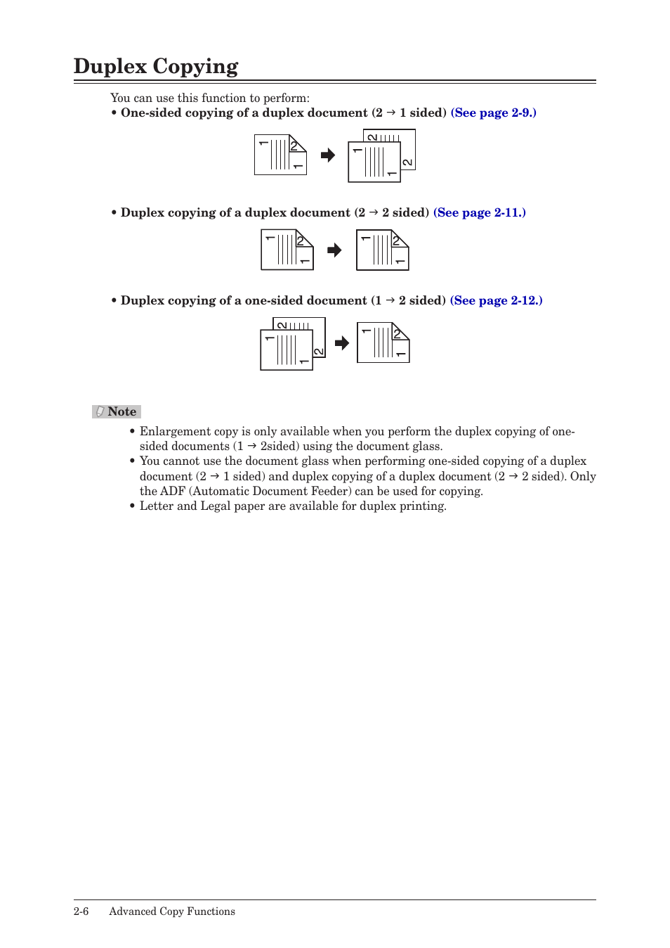 Duplex copying, Duplex copying -6 | Konica Minolta bizhub 25 User Manual | Page 23 / 45