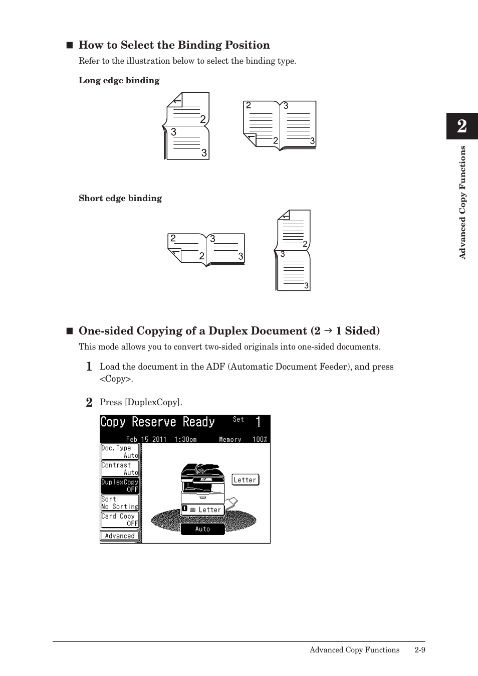 1 sided) | Konica Minolta bizhub 25 User Manual | Page 26 / 45