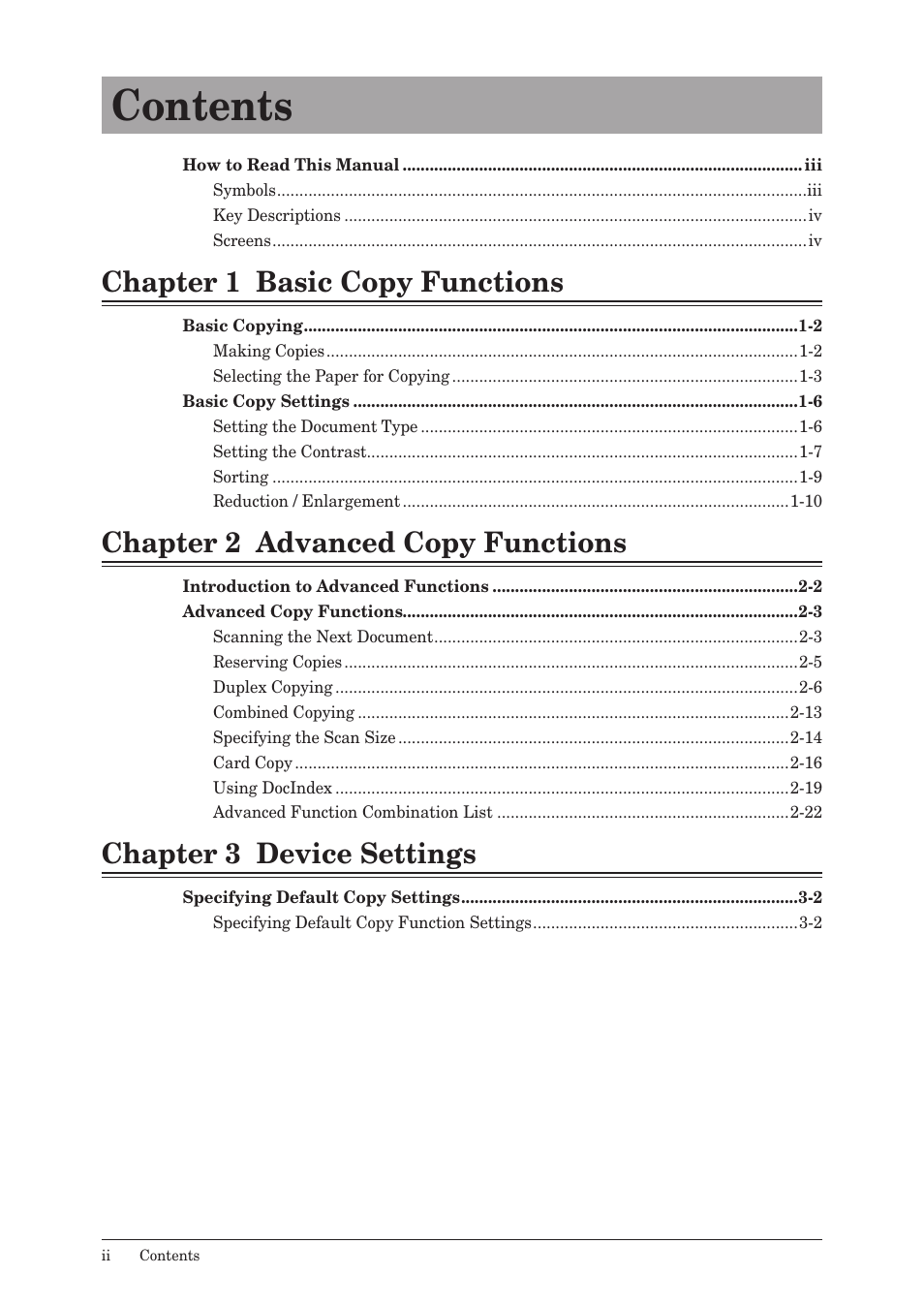 Konica Minolta bizhub 25 User Manual | Page 3 / 45