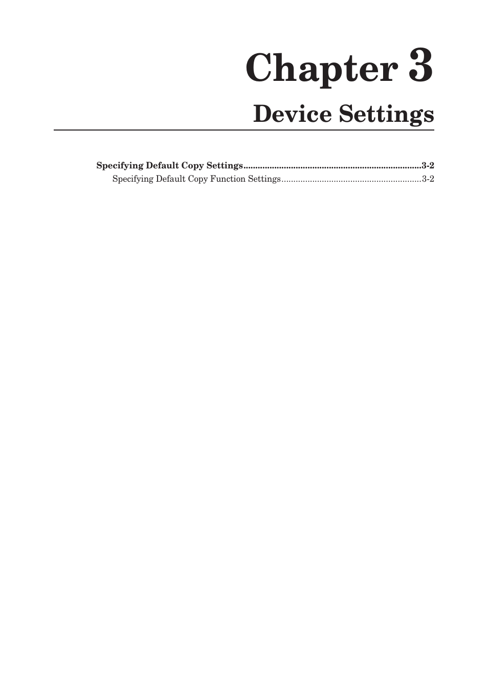 Chapter 3 device settings, Chapter | Konica Minolta bizhub 25 User Manual | Page 40 / 45