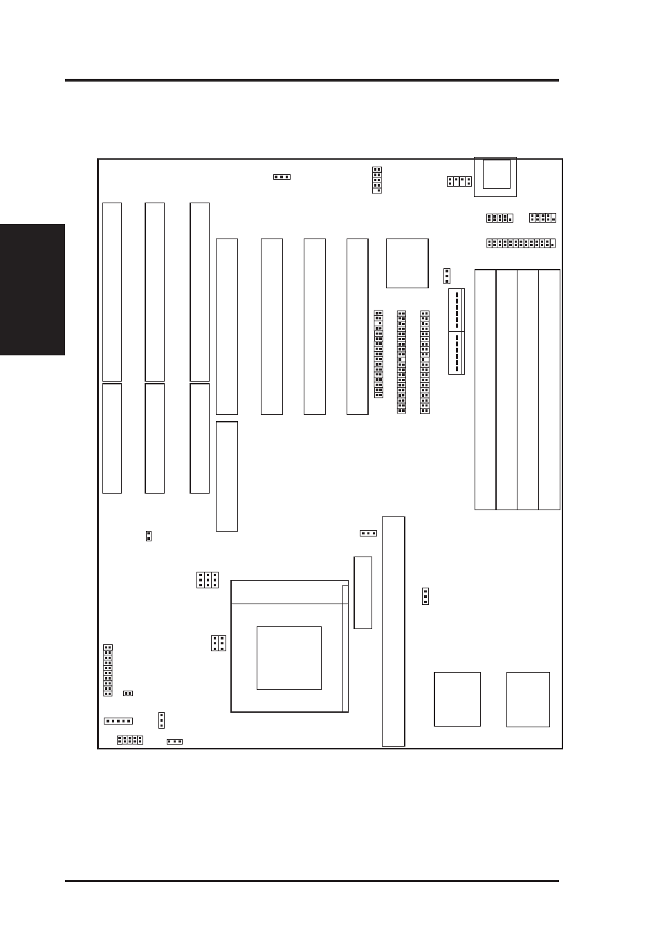 Iii. installation, Map of the asus motherboard, Map of board) iii. inst alla tion | Asus P/I-P55T2P4 User Manual | Page 10 / 64