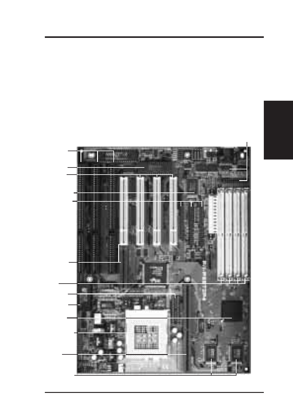 Ii. features, Parts of the asus motherboard | Asus P/I-P55T2P4 User Manual | Page 9 / 64