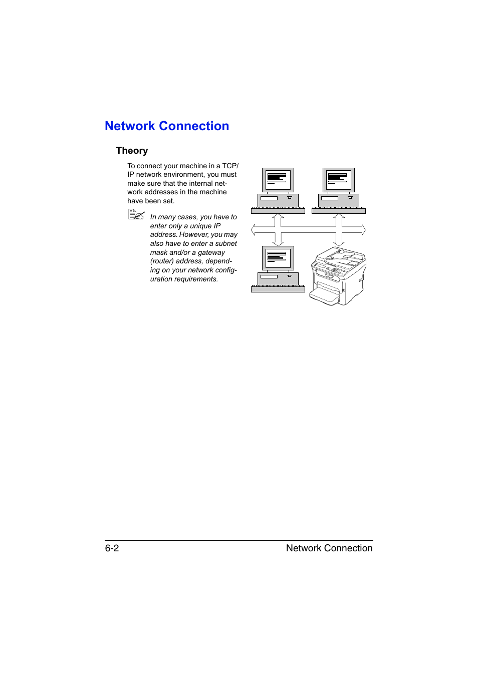 Network connection, Theory, Network connection -2 | Theory -2 | Konica Minolta magicolor 1690MF User Manual | Page 205 / 325