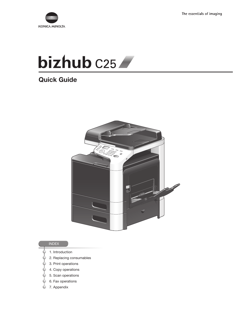 Konica Minolta bizhub C25 User Manual | 38 pages