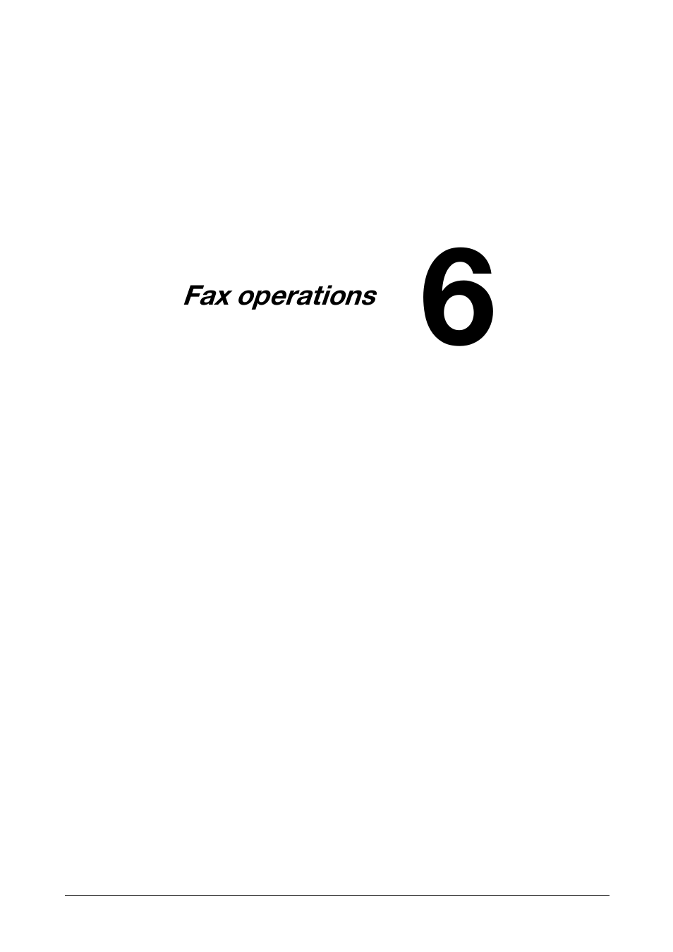 Ch.6 fax operations, Fax operations -1 | Konica Minolta bizhub C25 User Manual | Page 30 / 38