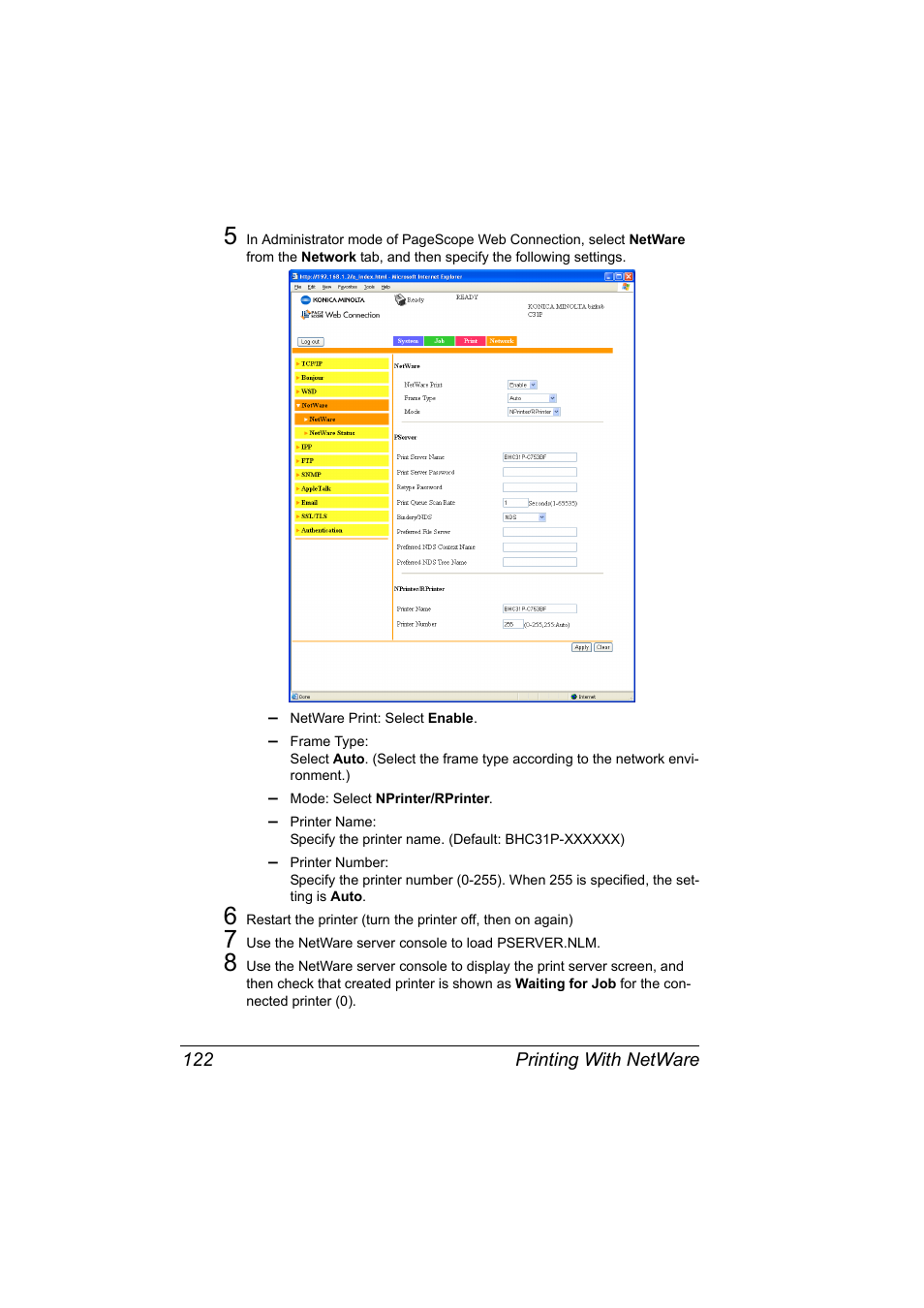 Konica Minolta bizhub C31P User Manual | Page 140 / 382