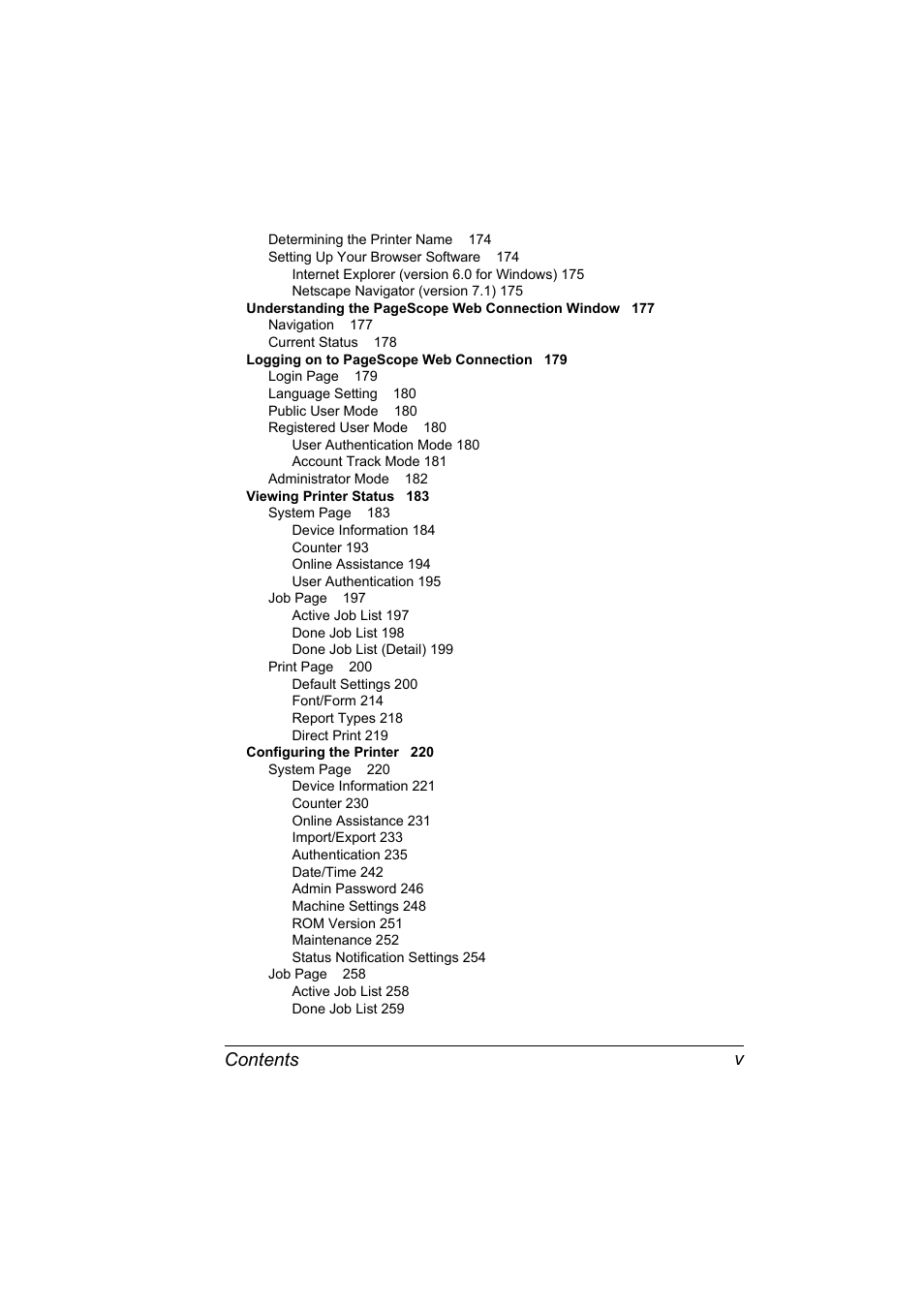 Contents v | Konica Minolta bizhub C31P User Manual | Page 17 / 382