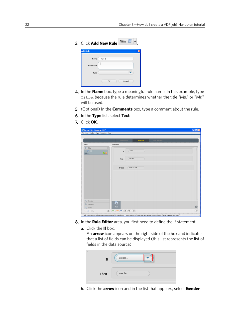 Konica Minolta Darwin VDP Software User Manual | Page 30 / 110