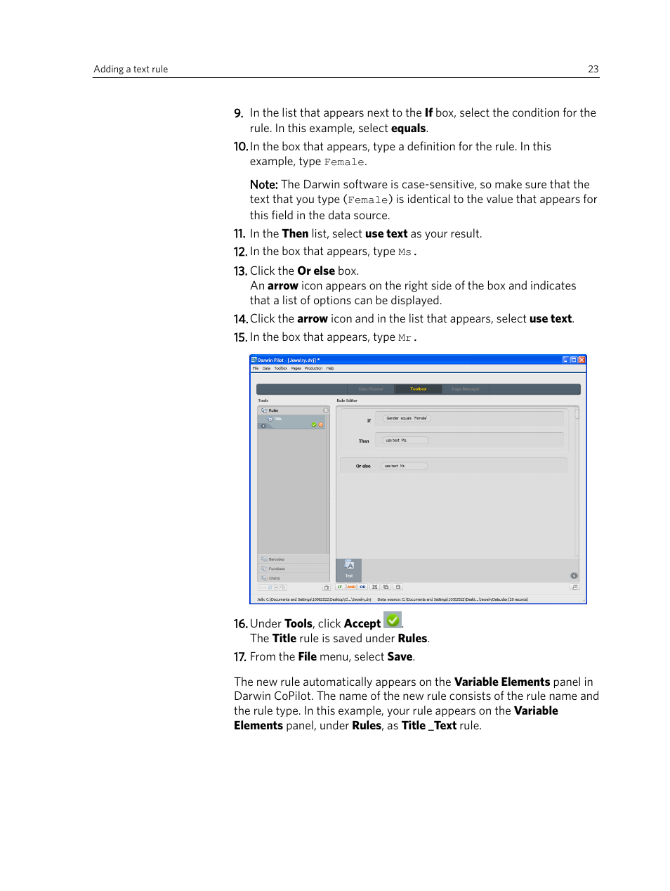 Konica Minolta Darwin VDP Software User Manual | Page 31 / 110