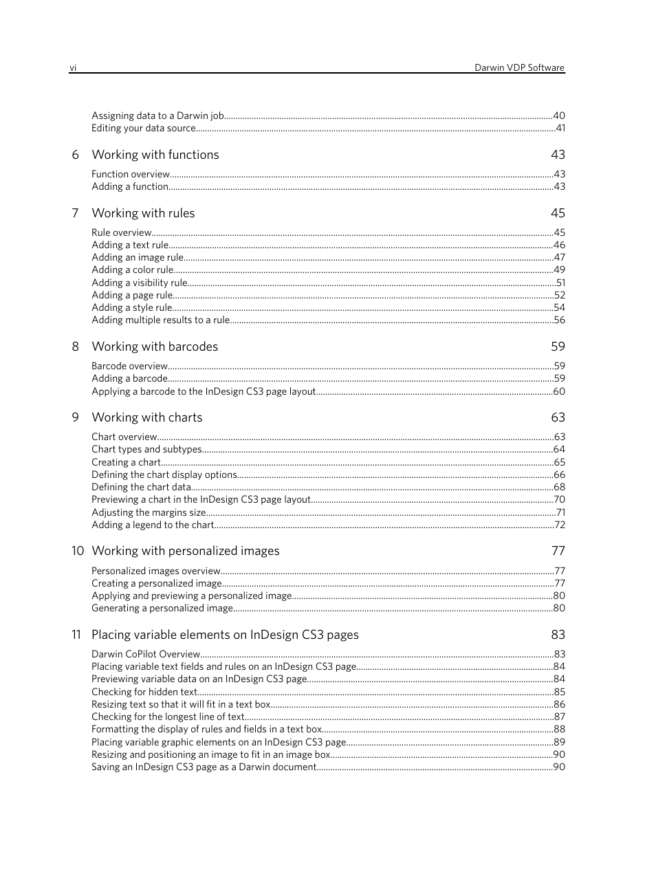 Konica Minolta Darwin VDP Software User Manual | Page 6 / 110