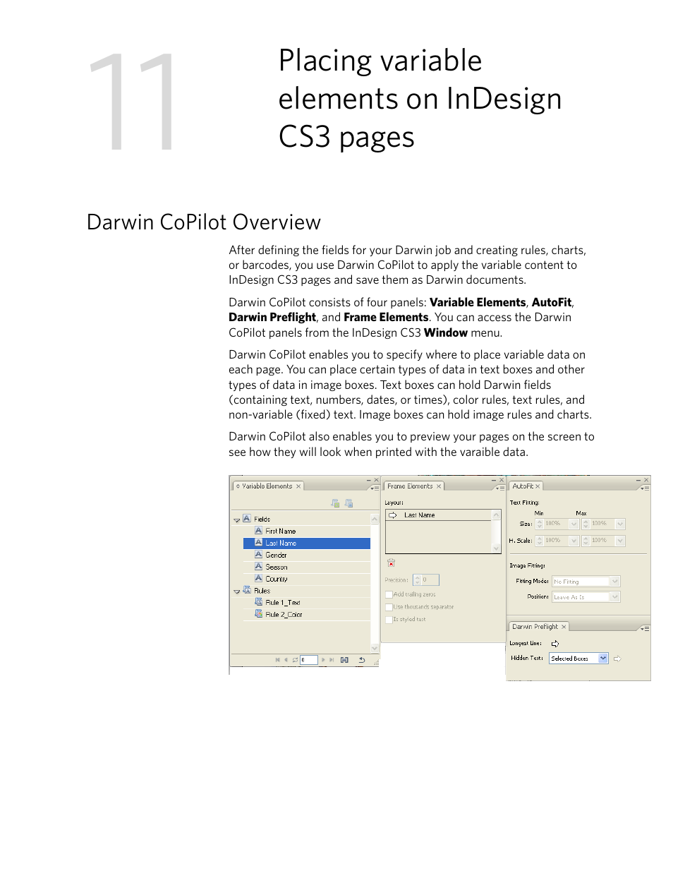 Darwin copilot overview | Konica Minolta Darwin VDP Software User Manual | Page 91 / 110