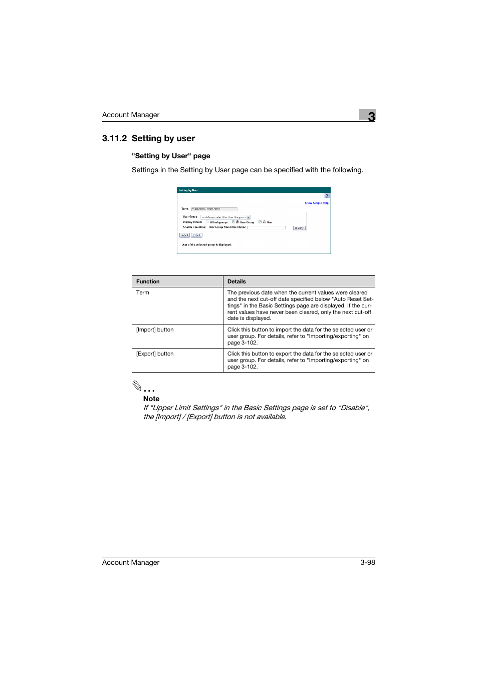 2 setting by user | Konica Minolta PageScope Enterprise Suite User Manual | Page 113 / 203