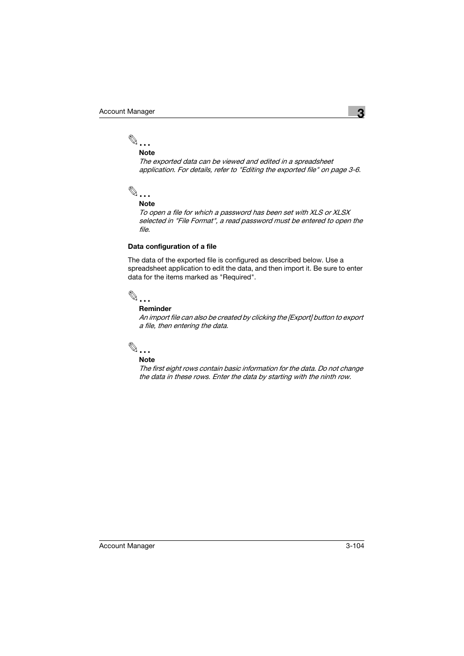 Data configuration of a file, Data configuration of a file -104 | Konica Minolta PageScope Enterprise Suite User Manual | Page 119 / 203