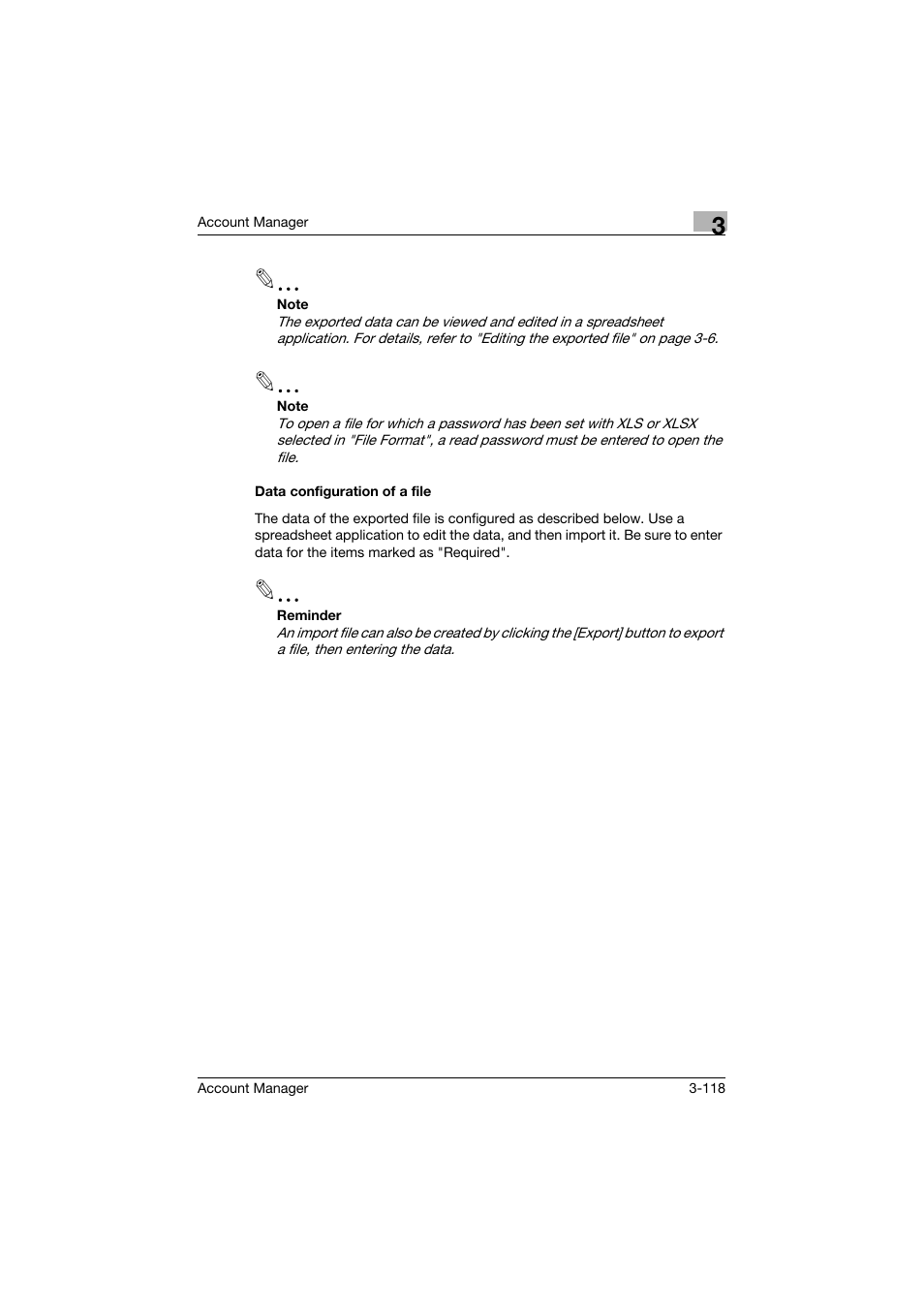 Data configuration of a file, Data configuration of a file -118 | Konica Minolta PageScope Enterprise Suite User Manual | Page 133 / 203